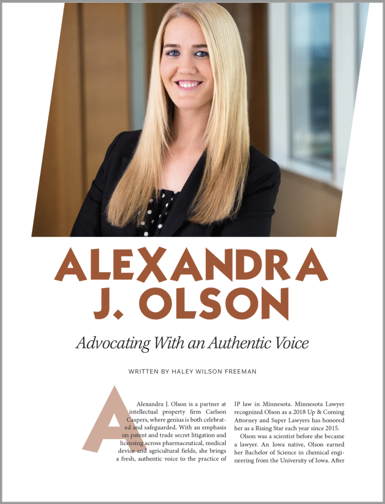 Alexandra Olson - Advocating With an Authentic Voice - Carlson Caspers