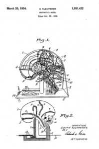 Dr._Edith_Klemperer_Patent_for_Luminous_Brain_Model,_1934 Dr._Edith_Klemperer_Patent_for_Luminous_Brain_Model,_1934