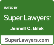 Jennell Bilek Super Lawyers Badge - Carlson Caspers