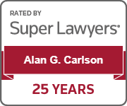 Alan Carlson Super Lawyers Badge - Carlson Caspers