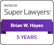 Brian Hayes Super Lawyers Badge - Carlson Caspers