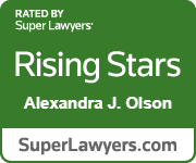 Alexandra Olson Super Lawyers Badge - Carlson Caspers